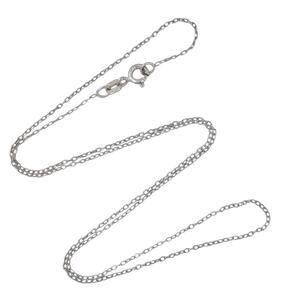 Estate Sterling Silver 925 1.0mm Cable Chain Necklace 16.5"